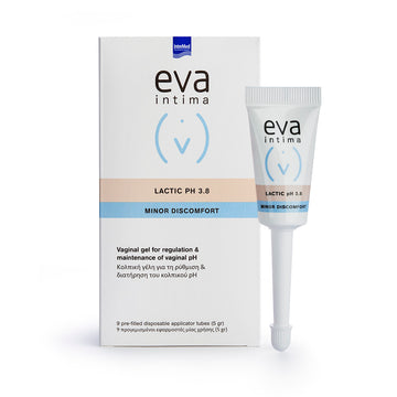 Intermed  Eva Intima Lactic ph 3.8 9 Προγεμισμένοι Εφαρμοστές Μιας Χρήσης